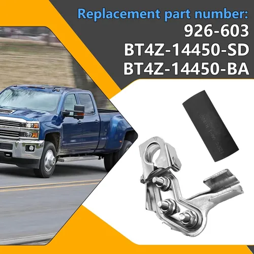 Vista 2 de 926-603 926603 Juego de terminales de batería – Reemplazo de terminal positivo y negativo BT4Z-14450-SD BT4A-14450-BA apto para Ford F-250 F-350