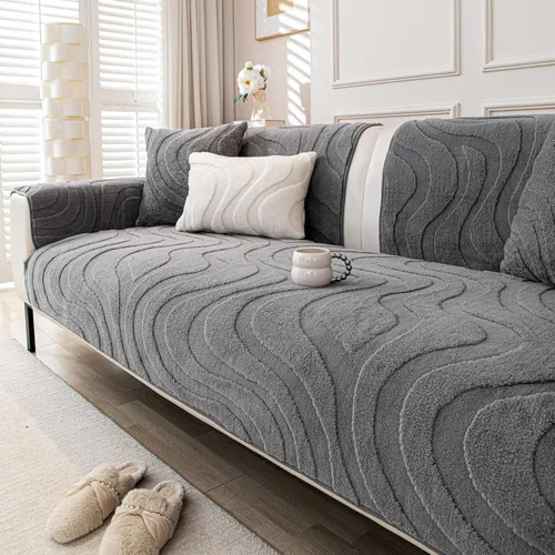 Vista 8 de Fundas para Reposabrazos de Sofá, Fundas de Felpa de Terciopelo Vintage para Sofá, Fundas Antideslizantes para Sillón y Sofá, Almohadillas