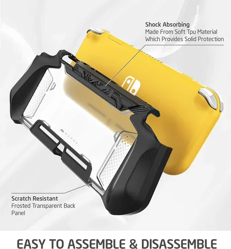 Vista 2 de Mumba Grip Case for Nintendo Switch Lite, Blade Series TPU Protective Portable Cover Accessories Compatible with Switch Lite Console 2019 Release