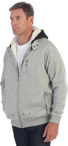 Vista 4 de Gioberti Chaqueta con capucha de forro polar pesado para hombre
