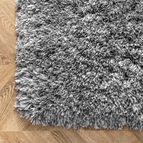 Vista 5 de nuLOOM Kristan Modern Shag - Alfombra decorativa, 3 x 5, color gris