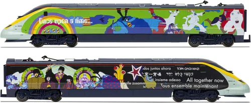 Vista 7 de Hornby R1253T - Juego de tren eléctrico R1253T The Beatles Yellow Submarine - Juego de iniciación de tren de calibre OO, trenes vintage
