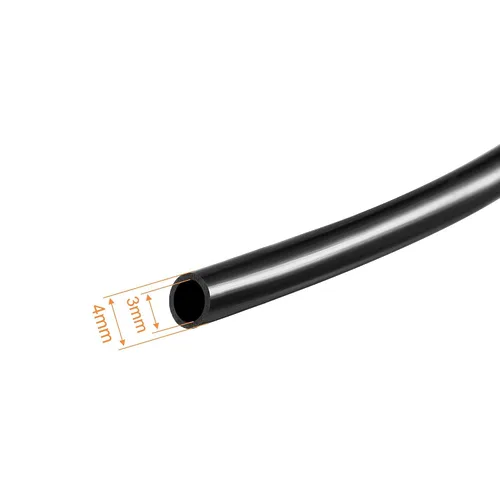 Vista 2 de uxcell Manguera de riego por goteo de 33 pies, tubo de vinilo de PVC, manguera de agua negra de 1/8 "(3 mm) ID 0.157 in OD