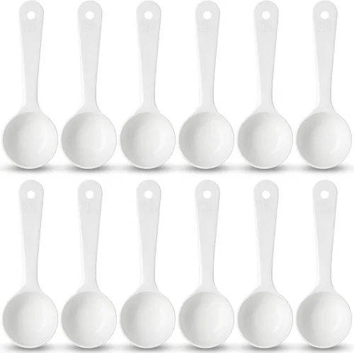Vista 11 de Paquetes de cucharas de control de porciones con codificación cromática de mango corto Carlisle, Castaño Rojizo, 1