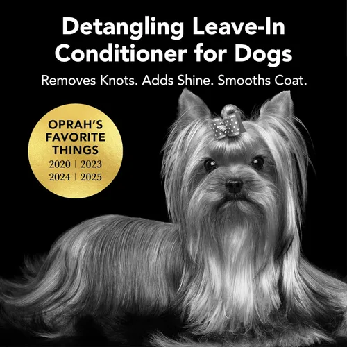 Vista 2 de Pride and Groom The Leave in - Acondicionador y desenredante en aerosol para perros fabricado en Estados Unidos con ingredientes limpios y aroma