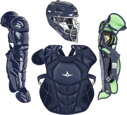 Vista 13 de All-Star Eje S7 de 9 a 16 años – Kit de equipo de captura de béisbol (incluye casco, protector de pecho, protectores de piernas), cumple con NOCSAE