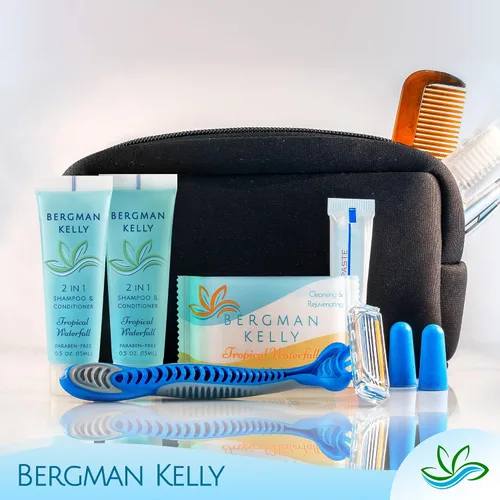 Vista 7 de Bergman Kelly - Champú y acondicionador 2 en 1 tamaño viaje - 0.5 fl oz, 200 PK, cascada tropical - Deleite a sus invitados con amenidades de champú