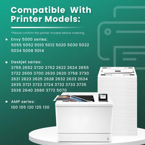 Vista 2 de GREENBOX Repuesto remanufacturado 65XL de alto rendimiento para cartuchos de tinta HP 65 65XL paquete combinado para HP Envy 5055 5052 5010 5012