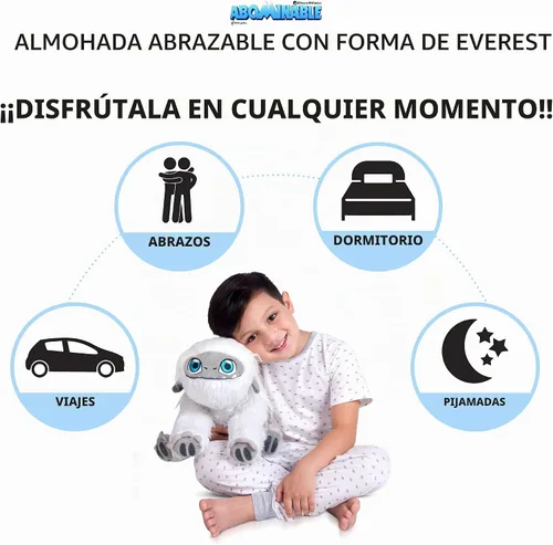 Vista 3 de Franco Kids Bedding - Almohada de peluche suave, talla única, Yeti Abominable Abominable Yeti