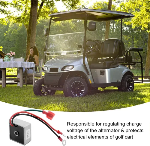 Vista 2 de Roykaw Regulador de voltaje de carrito de golf para modelos de gas EZGO 1994 en adelante, también se adapta a Club Car 1984-1991, Columbia/ParCar