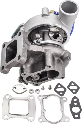 Vista 2 de Turbocompresor compatible con Toyota 4-RUNNER Hilux 2.4L 2L-T 17201-54060 1998 compatible con turbina Land Cruiser Hilux Hiace 2.4L D 2L-T CT20