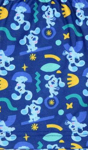 Vista 3 de Nickelodeon - Conjunto de pijama para dormir con diseño de Blue's Clues Smile Blue, Azul Patchwork
