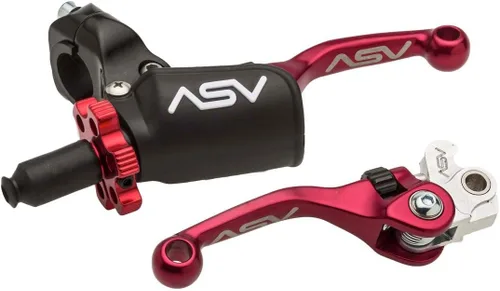 Vista 6 de ASV Invenciones Indestructible F4 Palanca de embrague y freno para todo terreno con percha PRO # BC F41306PX - Shorty Negro