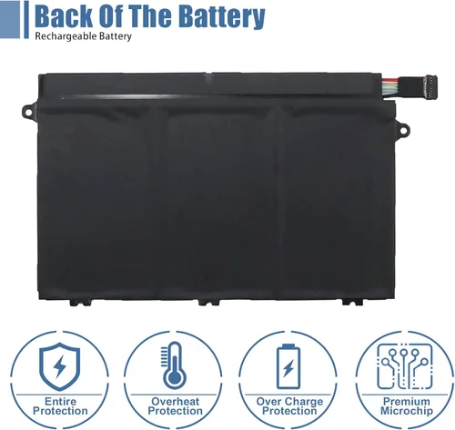 Vista 4 de L17M3P51 01AV446 - Batería de repuesto para laptop Lenovo ThinkPad E480 E485 E495 E580 E585 Series Notebook SB10K97607 L17C3P51 SB10K97609 01AV448