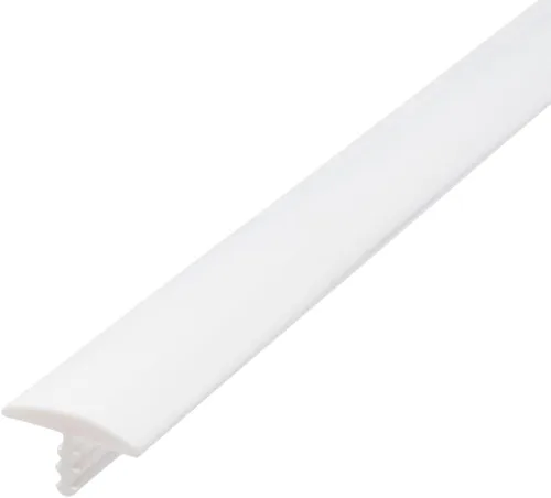Vista 14 de Outwater T-molding plástico del 1/2 pulgada de la almendra flexible centro del centro de la púa que moldea la bobina de 25 pies
