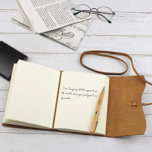 Vista 6 de Diarios de cuero personalizados para cuadernos bíblicos cristianos personalizados de 5 x 7 pulgadas, cuaderno de bocetos, diario de viaje, regalos