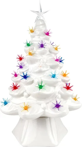 Vista 3 de National Artcraft Sputnik - Adornos de cerámica para árbol de Navidad, 25 unidades Sputnik - Oro