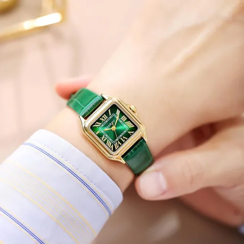 Vista 5 de Classic Relojes cuadrados de mujer con números romanos, de vestir, informal