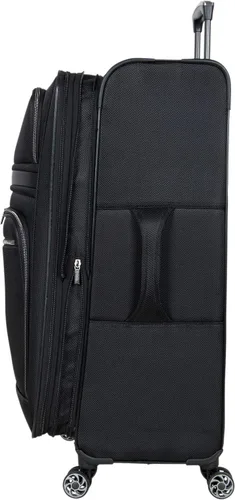 Vista 7 de Kenneth Cole Reaction Rugged Roamer Luggage Collection - Maleta de viaje ligera y expandible con 8 ruedas, Negro -, Rugged Roamer Luggage Collection