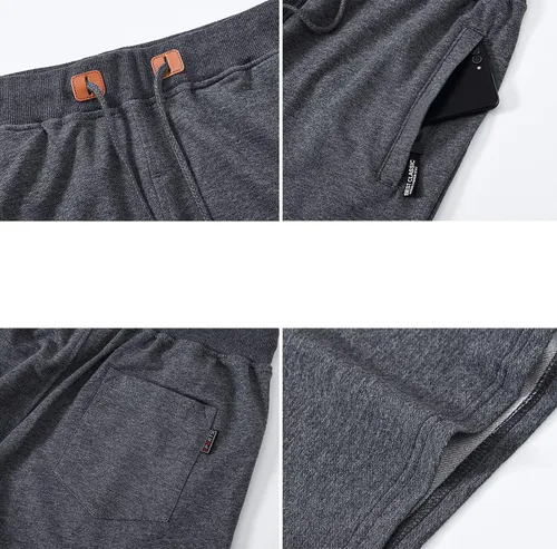 Vista 3 de QPNGRP - Pantalones cortos para hombre con cierre de cordón, cintura elástica