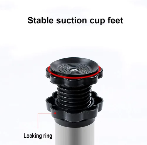 Vista 6 de Soporte para refrigerador de 4 patas, soporte de base ajustable para lavadora, soporte extensible para nevera, 11.4-12.6 in, bandeja base