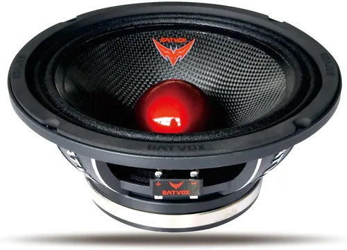 Vista 9 de MX40P1 Altavoz de Rango Medio de 4 Pulgadas 120 Vatios 4 Ohmios Tapa Antipolvo Roja, Altavoces de Audio de Calidad Premium para Puerta de Automóvil