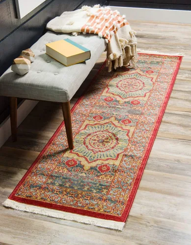 Vista 23 de Unique Loom Palace Collection - Alfombra Saray (2 pies x 3 pies 1 pulgada, rectangular, crema/marrón claro)