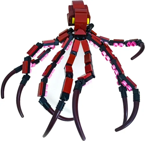 Vista 6 de Aetheria MOC - Juego de construcción de pulpo, criatura marina profunda, pulpo, bloques de construcción, ladrillos decorativos creativos