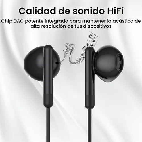Vista 6 de Auriculares USB C para iPhone 17 16 15 Pro Max Plus iPad Pro USB C Auriculares con micrófono Control de volumen USBC auriculares con cable USB tipo