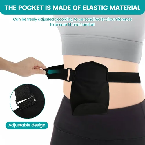 Vista 5 de 2 fundas para bolsas de colostomía, fundas ajustables para bolsas de ileostomía, fundas impermeables para bolsas de ostomía, fundas reutilizables
