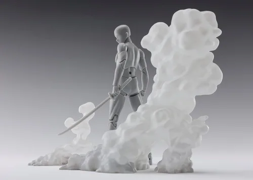 Vista 2 de TAMASHII NATIONS - Versión Blanco Humo para S.H.Figuarts Tamashii Effect Ver blanco ahumado.