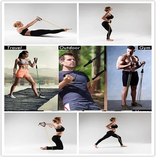 Vista 5 de Asas de ejercicio de alta calidad, mango de bandas de resistencia, mango de fitness, asas de entrenamiento, mango de espuma densa, equipo de fitness