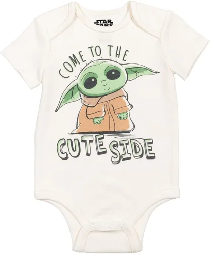 Vista 3 de STAR WARS Mandalorian The Child - Conjunto de 3 piezas para bebé body y pantalones
