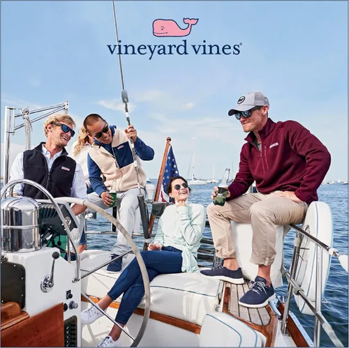 Vista 7 de vineyard vines Men's Saltwater Quarter-Zip Pullover Sweater