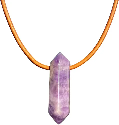 Vista 12 de Collar de punto de cristal – Piedra curativa, joyería de cristales para mujer, regalo para hombre, regalo para novia, gargantilla para niñas