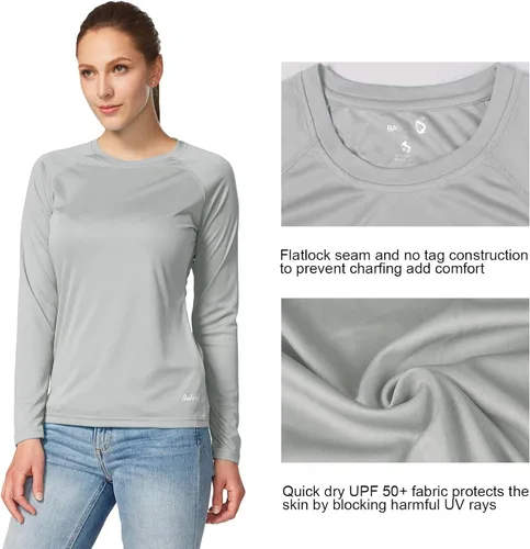 Vista 4 de BALEAF Womens Long Sleeve Shirts UPF50 Sun Protection Quick Dry Hiking Fishing
