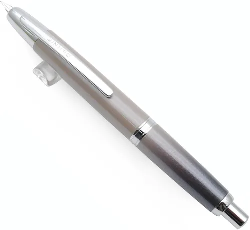 Vista 10 de JINHAO 10 Press Pluma estilográfica retráctil de metal con convertidor de tinta (punta EF 0.38mm, color rojo ágata)