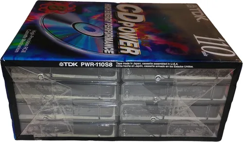 Vista 3 de TDK CD Power 110 - Cintas de audio en blanco de alto sesgo y alto rendimiento energético, paquete de 8