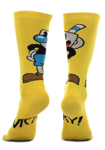 Vista 5 de Calcetas Cortas Cuphead Mugman Victory! Multicolor
