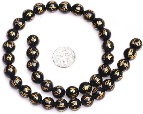 Vista 3 de Cuentas sueltas, gemas de ágata redondas facetadas naturales para realizar joyería a mano en grandes cantidades, bricolaje. Una tira: 15 pulgadas