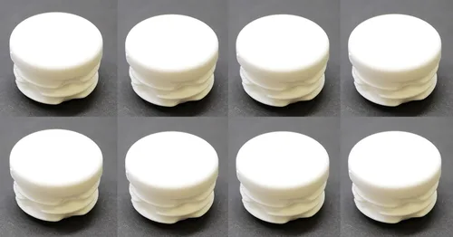 Vista 10 de Tapa de extremo de tubo redondo blanco de 1 pulgada, tapón de tubo de tubo de diámetro exterior de 1 pulgada, inserto de tapa de enchufe de plástico