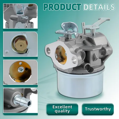 Vista 4 de AUTOKAY 38170 640086A Carburador Compatible con Tecumseh 3HP 2 Ciclo HSK600 HSK635 TH098SA para Toro 38171 38172 38173 38175 38176 38177 38178 38182