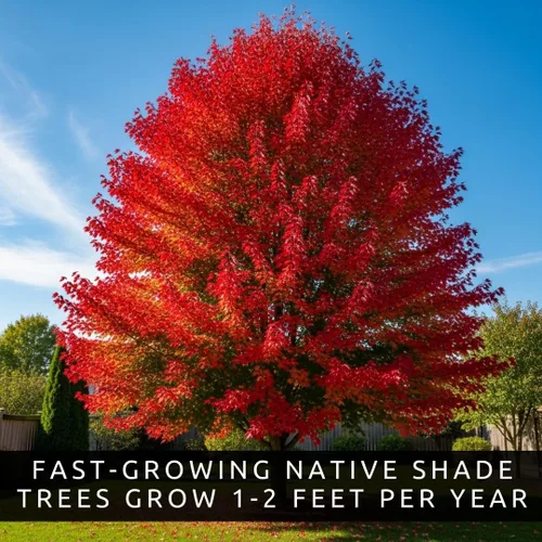 Vista 5 de 30 semillas de arce rojo para plantar al aire libre (Acer rubrum) - Árbol de sombra nativo de rápido crecimiento - Follaje rojo brillante de otoño