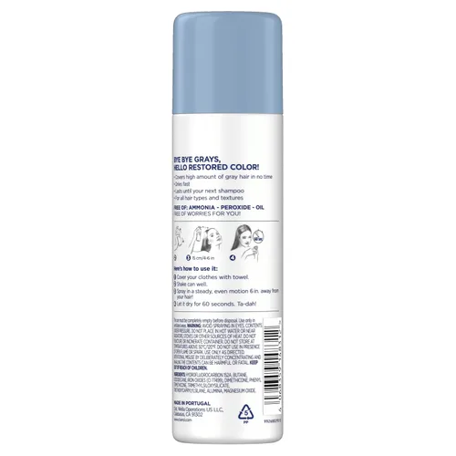 Vista 10 de Clairol Spray de coloración temporal para retoque de raíz, color de cabello negro, paquete de 1 Clairol Root Touch-Up Spray para teñir el cabello