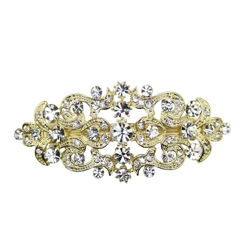 Vista 25 de Faship Precioso pasador floral de cristal AB Rhinestone