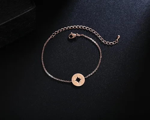Vista 4 de Rosa Vila Compass Bracelet - Direction of Life & Id Be Lost Without You, Compass Jewelry, Woman's Friendship Bracelets for Best Friends