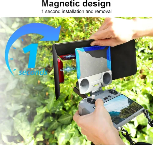 Vista 7 de FPVtosky Controlador RC 2 más kit de protector para DJI Lito X1/Mini 5 Pro/4 Pro/Flip/Air 3S, kit incluye cubierta de capó solar RC 2, cordón RC2