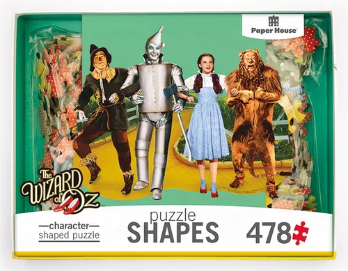 Vista 2 de Paper House Productions Wizard of Oz Off to See the Wizard - Rompecabezas de 478 piezas con forma troquelada