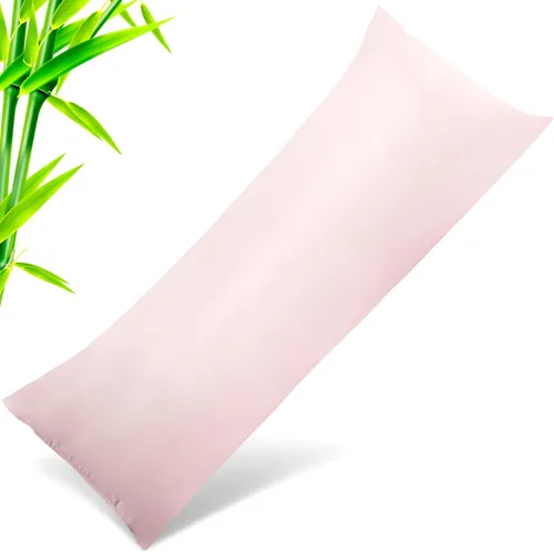 Vista 17 de Fundas de almohada tamaño estándar paquete de 2, fundas de almohada de rayón de bambú refrescantes con cierre de sobre, fundas de almohada frescas