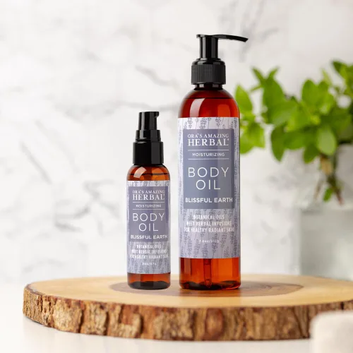 Vista 5 de Ora's Amazing Herbal Aceite corporal hidratante para mujeres y hombres, aceite de baño y cuerpo de lavanda para piel seca, aceite de masaje